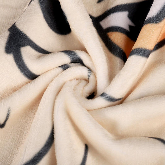 National Park Stamp Inspired Arcanine Plush Throw Blanket | 4’x5’