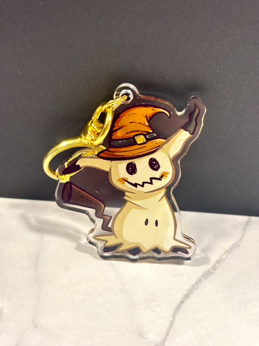 Pumpkin Witch Mimikyu | 2” Charms
