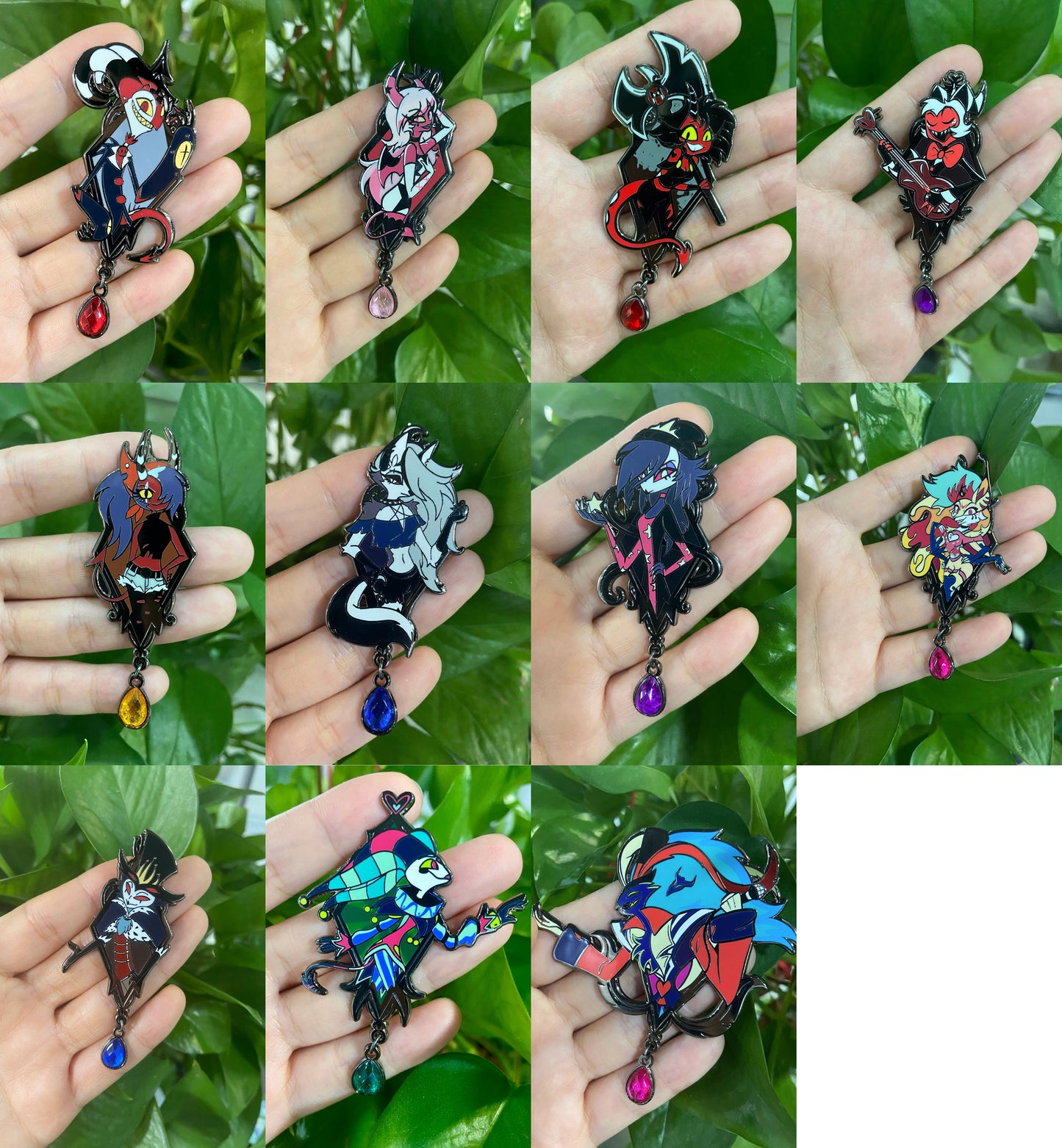 Helluva Portrait Pin Preorder (Helluva Boss)