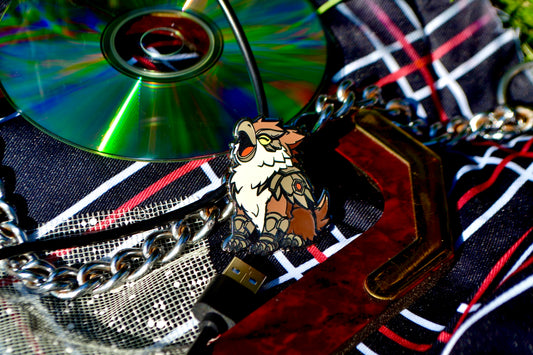Armored Owlbear Cub Hard Enamel Pin (1.75” - Original Art)