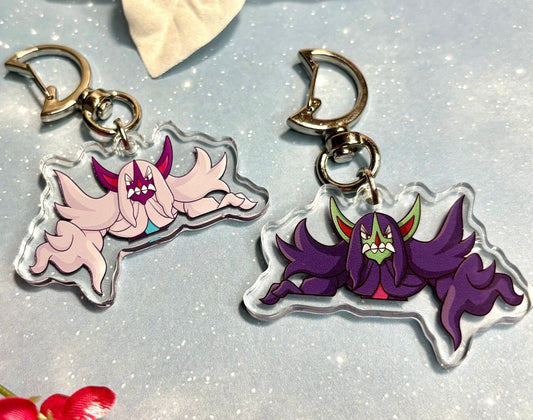 Double-sided Shiny Grimmsnarl Fanart Keychain | 2” Charm