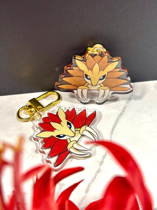 Double-Sided Shiny Acrylic Keychain Charm