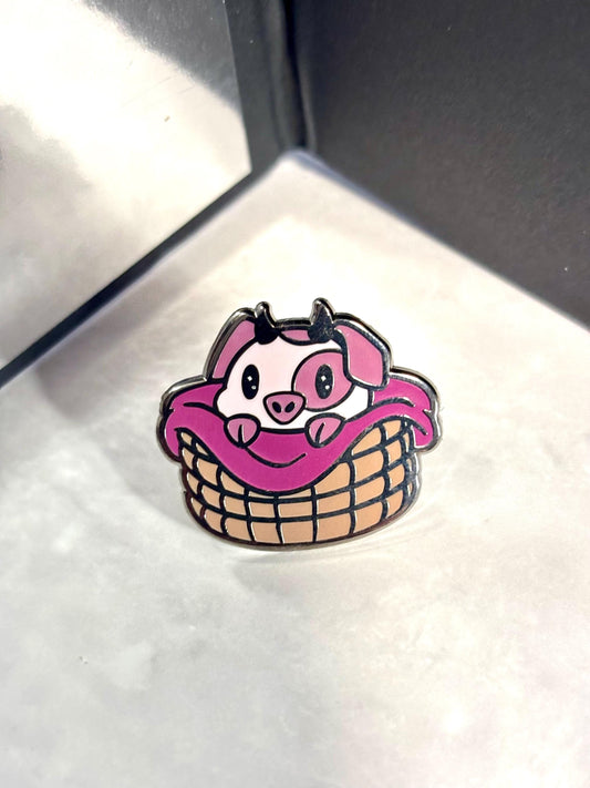 Hazbin Hotel Enamel Pins: Alastor, Sera, Vaggie, Fat Nuggets, Keekee