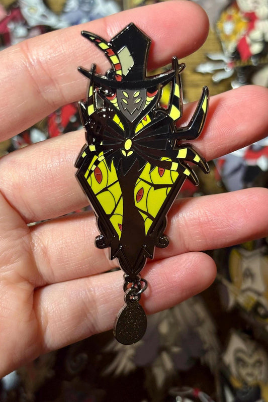 Zestiel Portrait Enamel Pin | Hazbin Hotel Fanart
