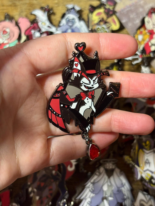 Husk Portrait Enamel Pin | Hazbin Hotel Fanart