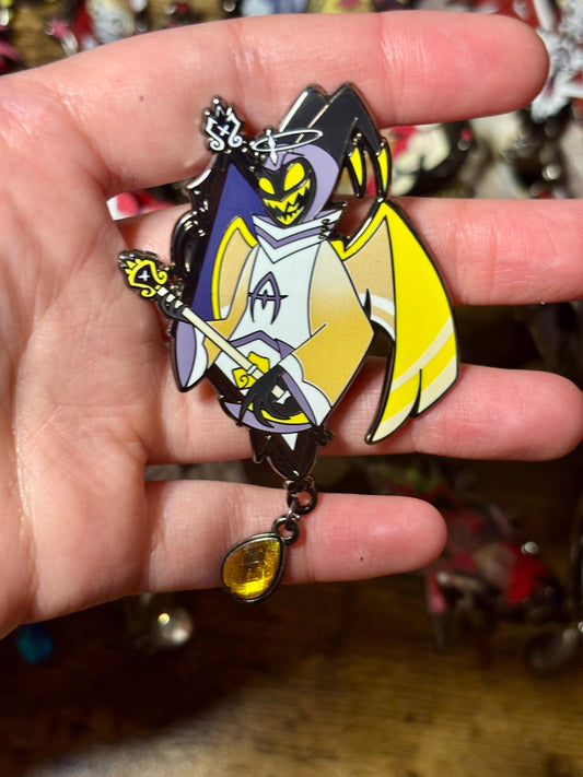 Adam Portrait Enamel Pin | Hazbin Hotel Fanart