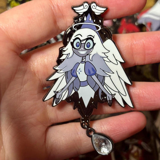 Emily Portrait Enamel Pin | Hazbin Hotel Fanart