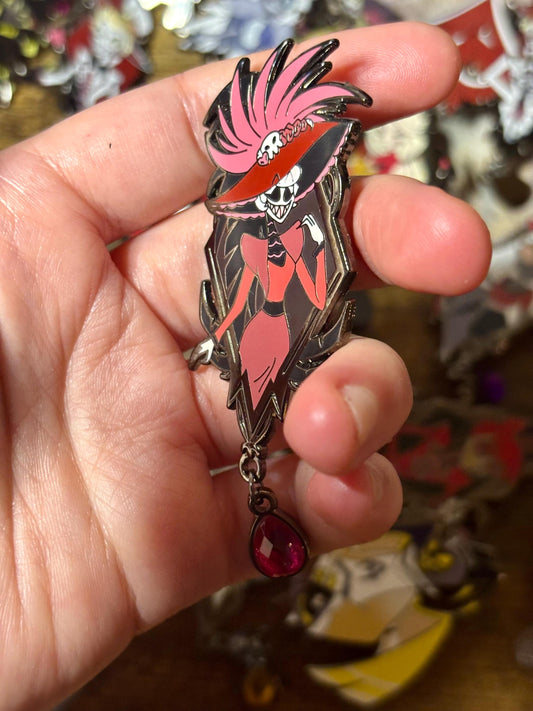 Rosie Portrait Enamel Pin | Hazbin Hotel Fanart