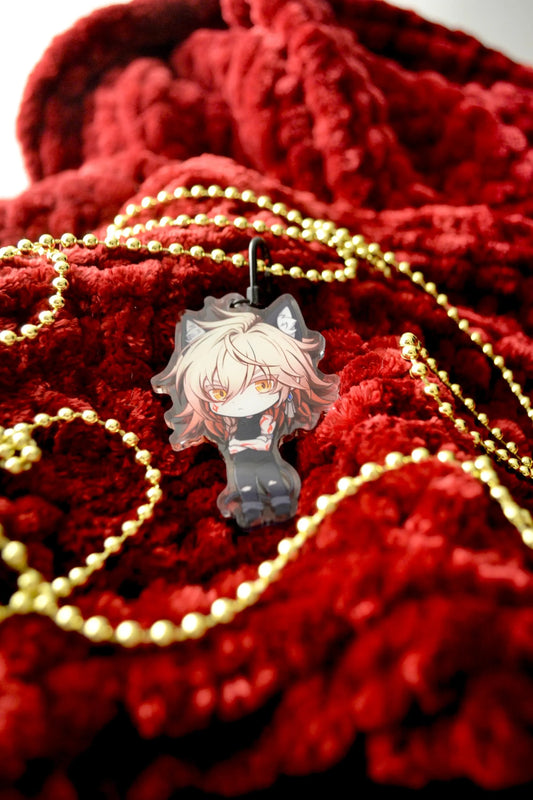 Cat Mydei | 2” Acrylic Keychain Charm | Honkai Star Rail Fanart