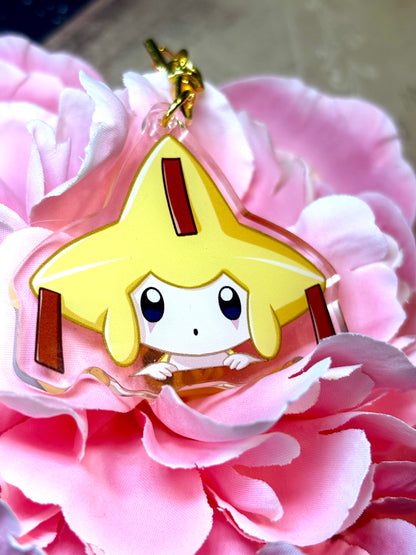 Jirachi | 2" Double-sided Peeking Charm Series