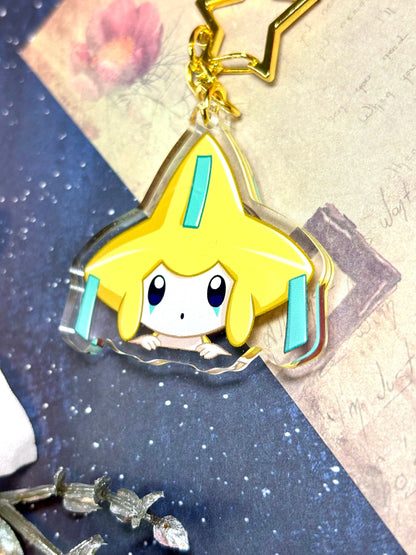 Jirachi | 2" Double-sided Peeking Charm Series