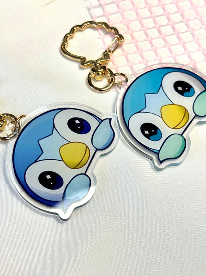 Piplup | 2" Double-sided Peeking Charm Series