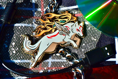 Amaterasu Hard Enamel Pin | 2.75” Okami Fanart
