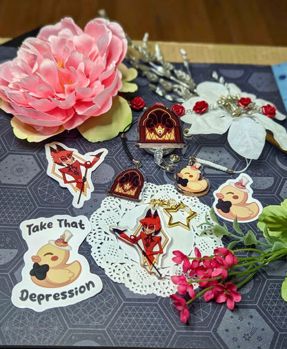 Lucifer Duck Phone Strap Charm - Take That Depression! Fan Merch