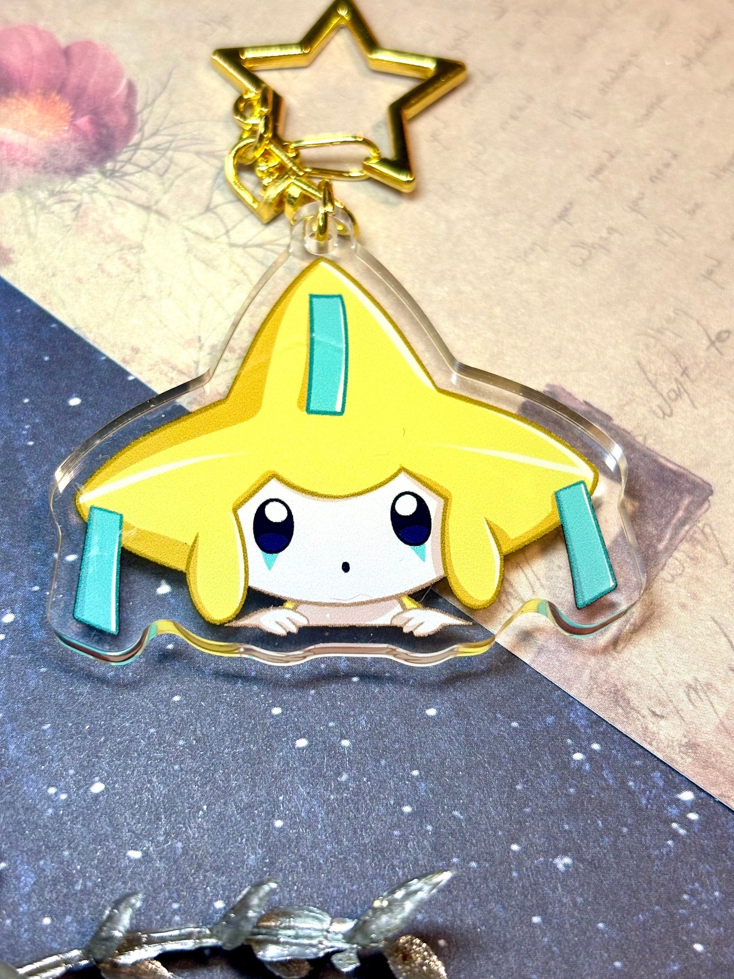 Jirachi | 2" Double-sided Peeking Charm Series