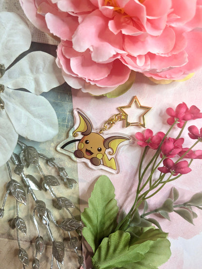 Raichu | 2" Double-sided Peeking Charm Series