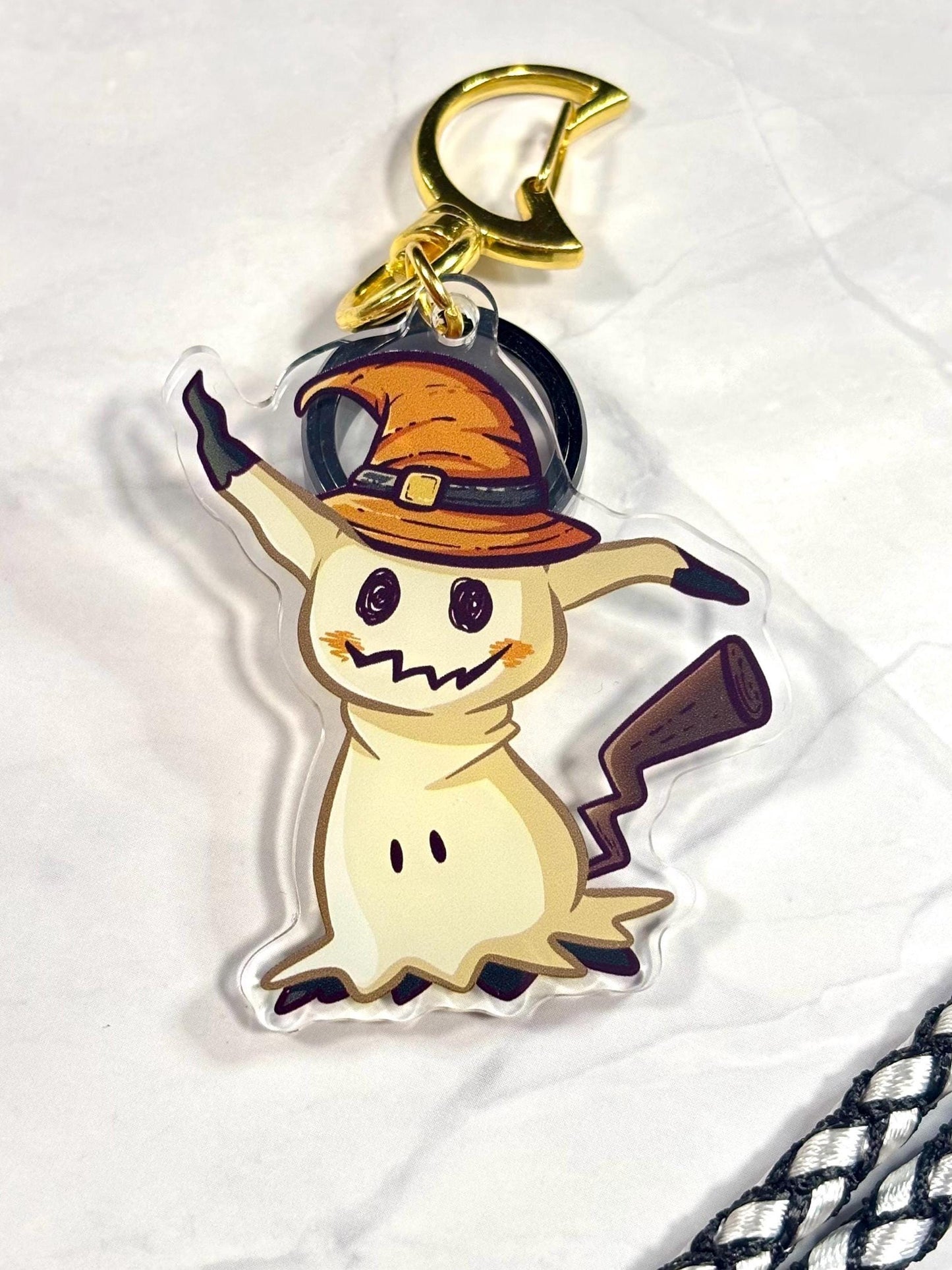 Pumpkin Witch Mimikyu | 2” Charms