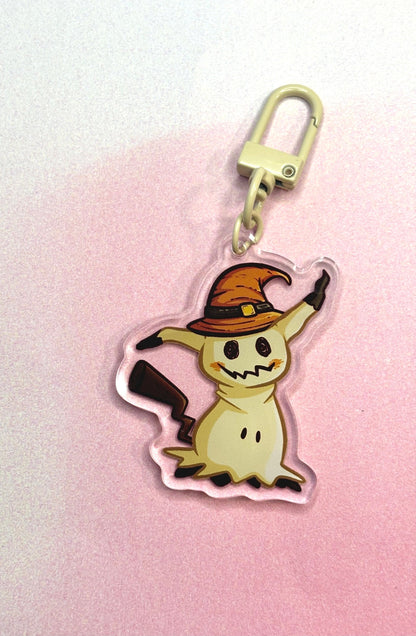 Pumpkin Witch Mimikyu | 2” Charms
