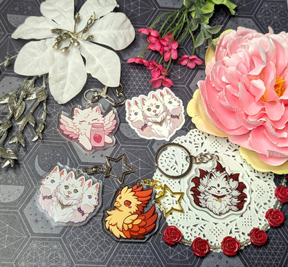 Cerberus Keychain Charm | Original Art Inspired by Greek Mythology
