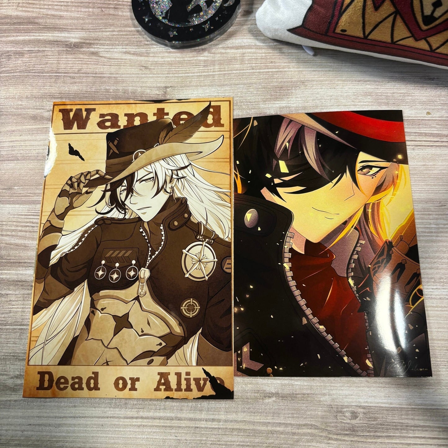 Aether and Lumine Art Print | Genshin Impact Traveler Fanart Poster Print (5x7 and 11x17) Wall Art