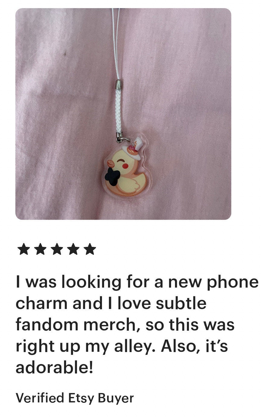 Lucifer Duck Phone Strap Charm - Take That Depression! Fan Merch