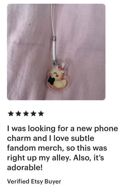 Lucifer Duck Phone Strap Charm - Take That Depression! Fan Merch
