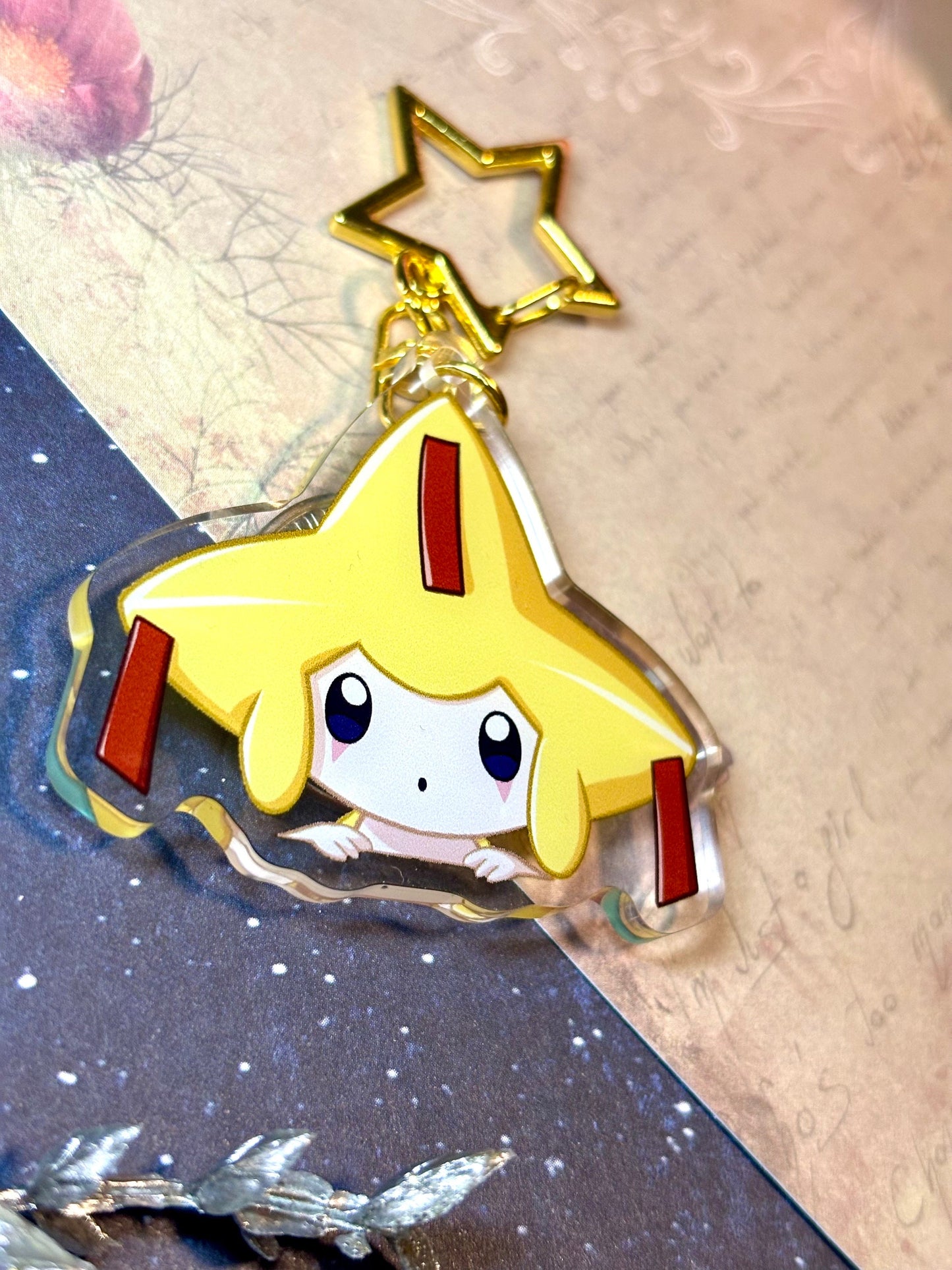 Jirachi | 2" Double-sided Peeking Charm Series