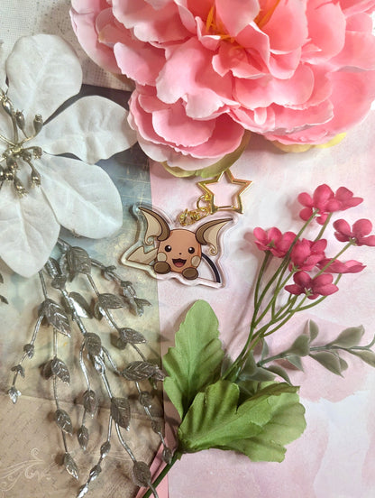 Raichu | 2" Double-sided Peeking Charm Series
