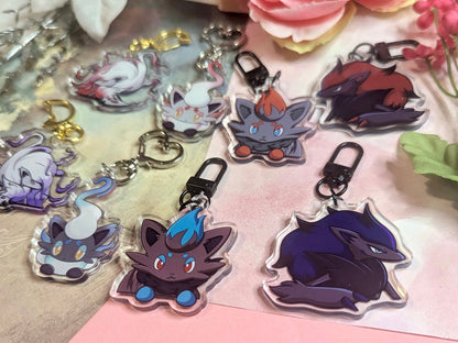 Hisuian Zorua | 2” Acrylic Charms
