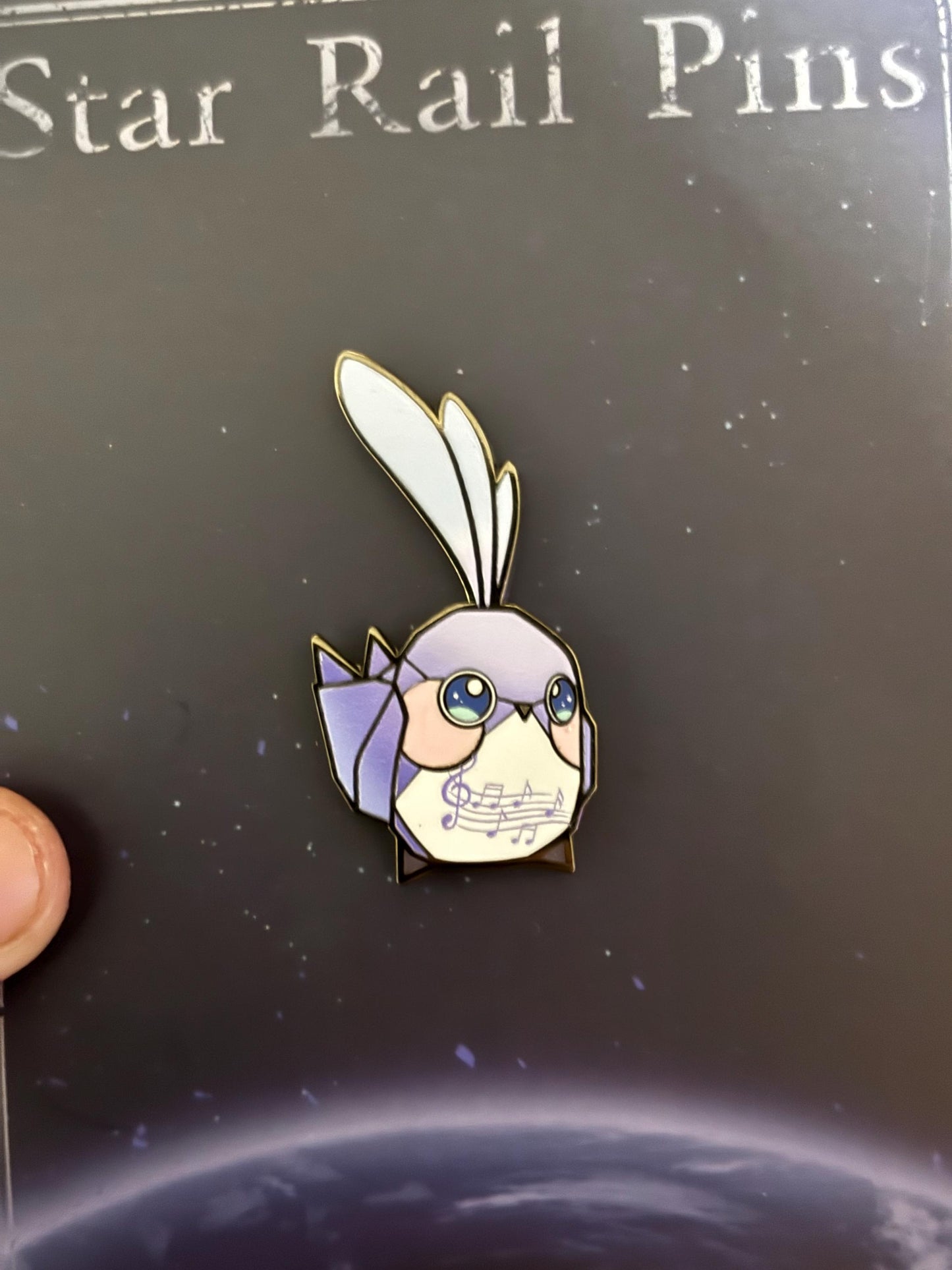 Robin Origami Bird Hard Enamel Pin | Unofficial Honkai Star Rail Fanart