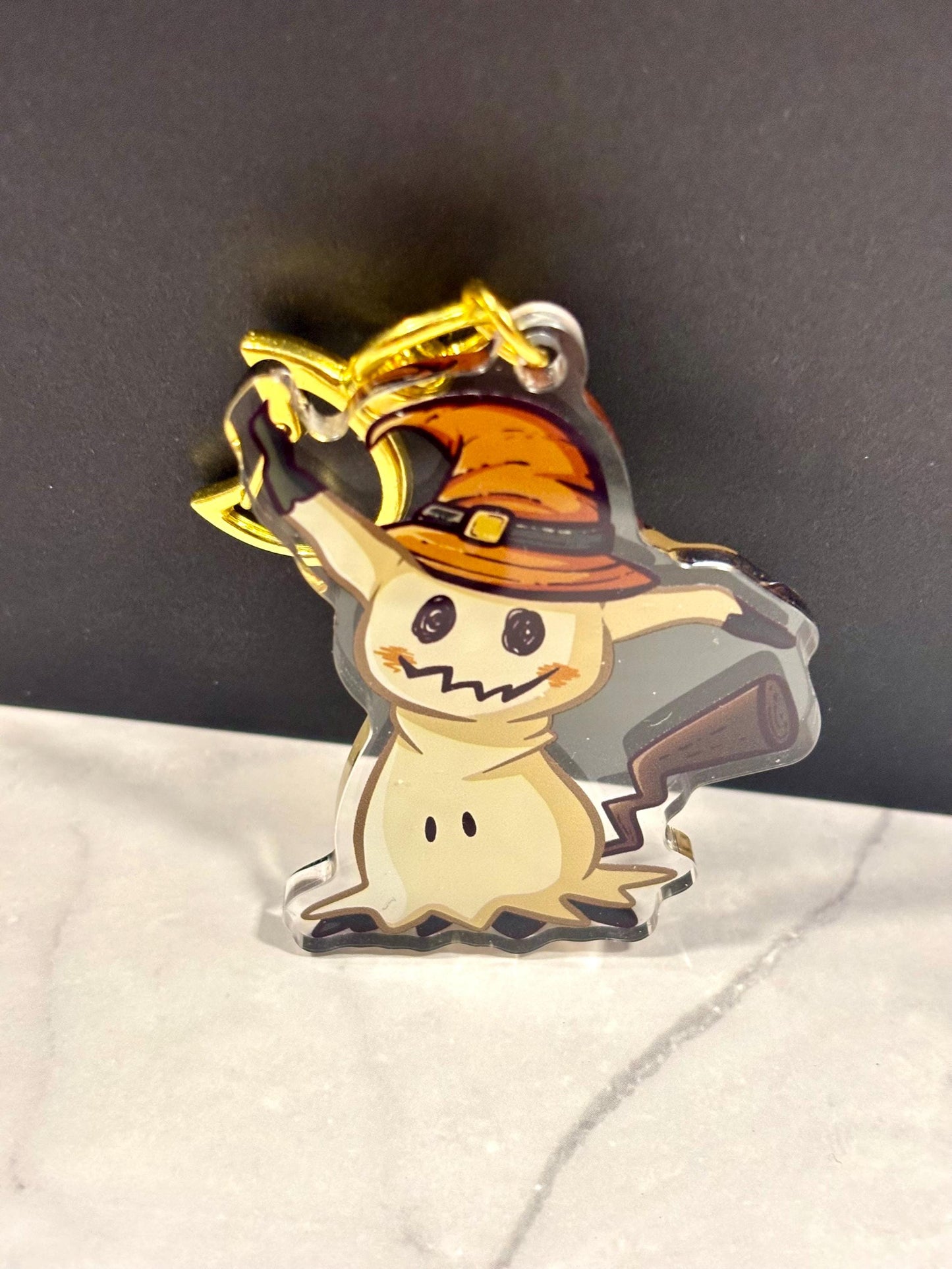 Pumpkin Witch Mimikyu | 2” Charms