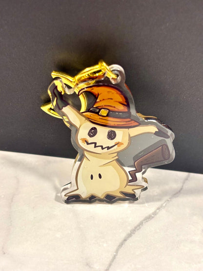Pumpkin Witch Mimikyu | 2” Charms