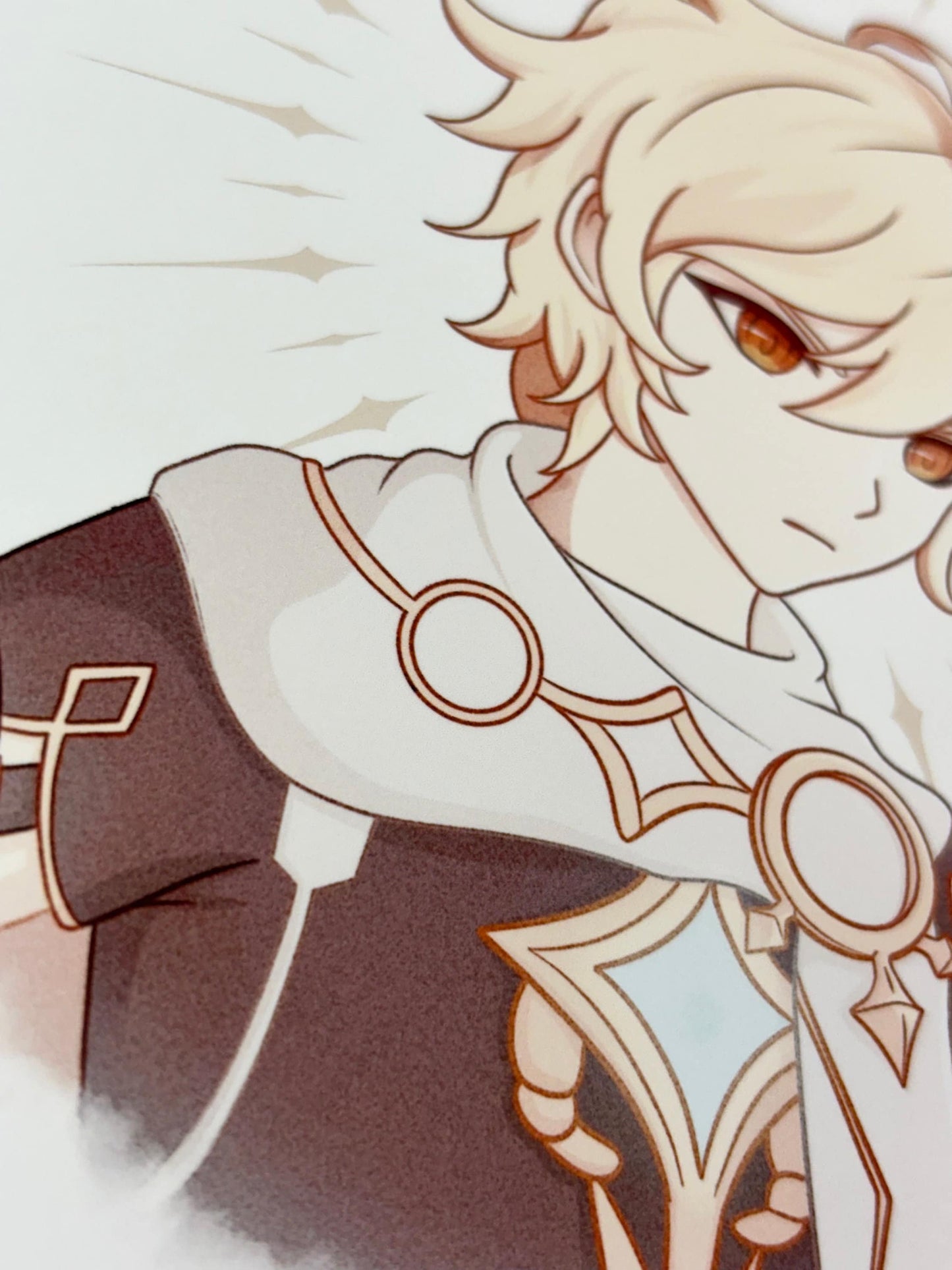 Aether Art Print | Genshin Impact Fanart (5x7 Inches)