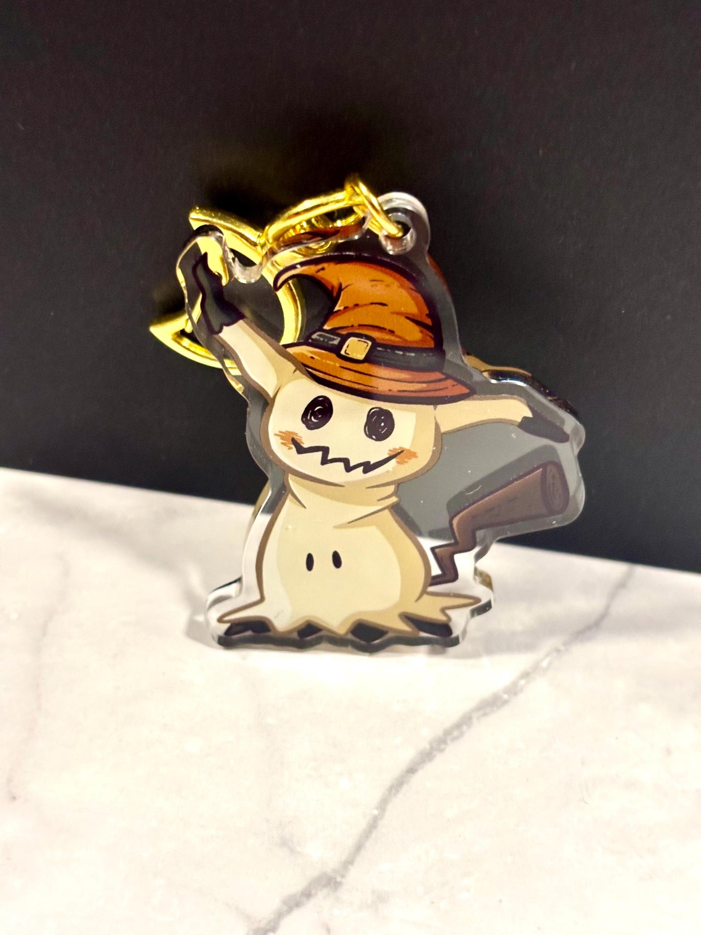 Pumpkin Witch Mimikyu | 2” Charms