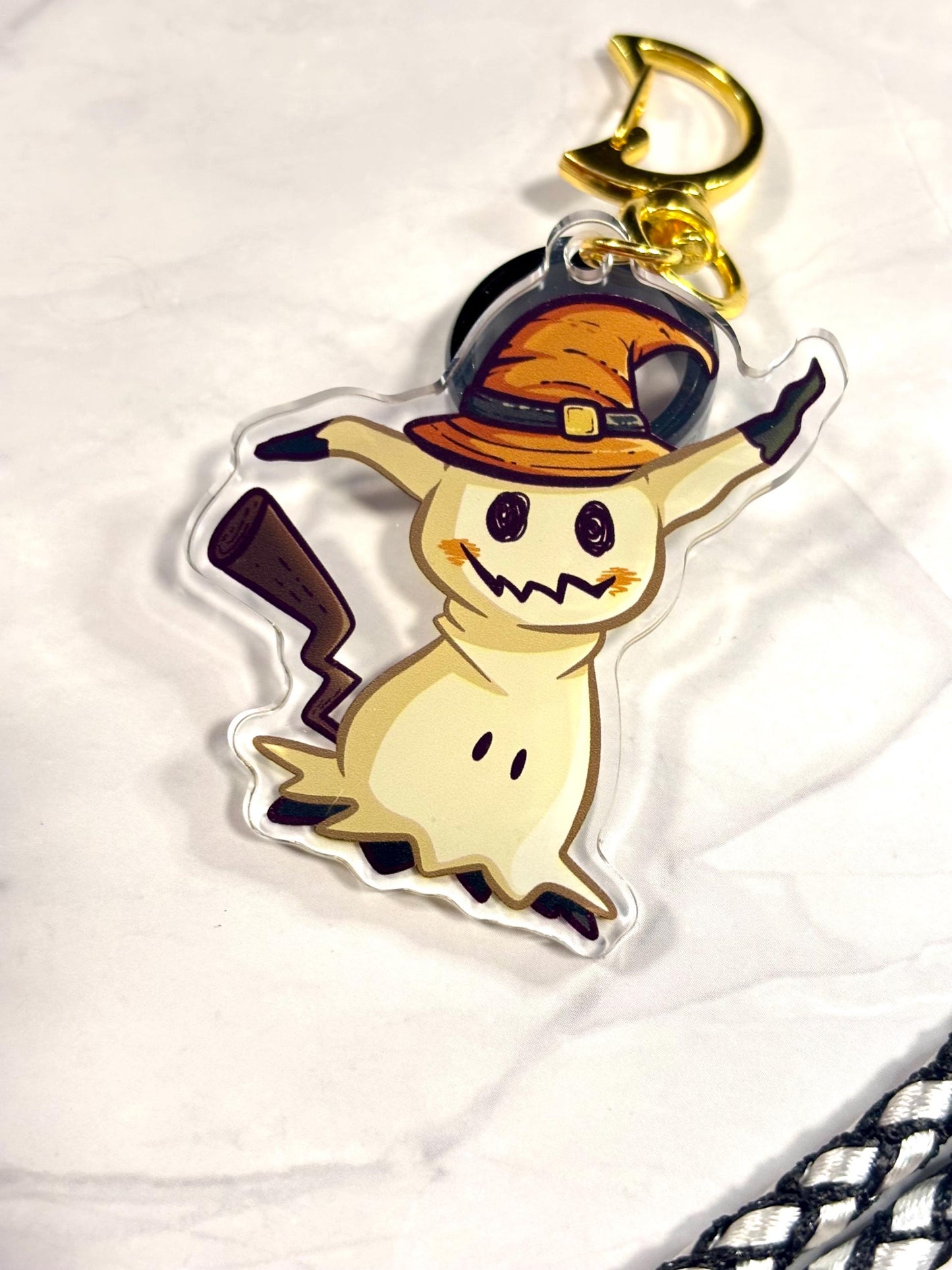 Pumpkin Witch Mimikyu | 2” Charms