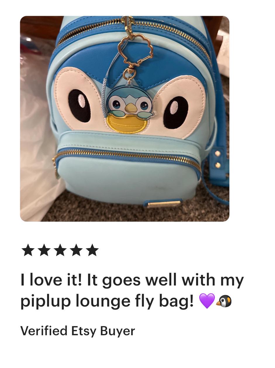 Piplup | 2" Double-sided Peeking Charm Series