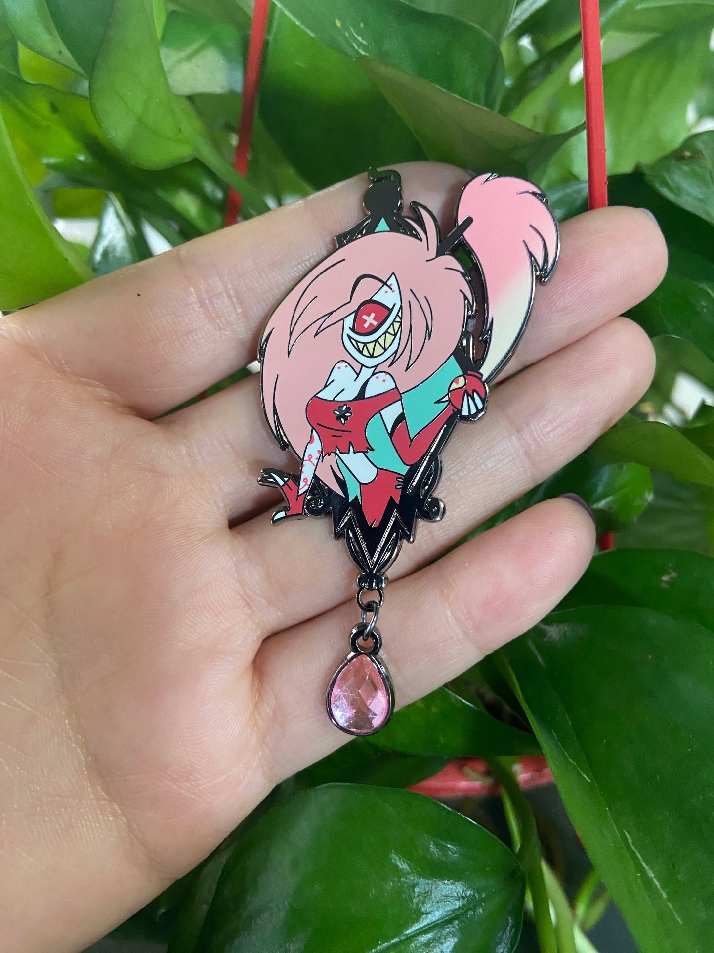 Cherri Bomb Portrait Enamel Pin | Hazbin Hotel Fan-made Pin Set
