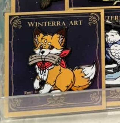 Original Kitsune Corgi & Friends Enamel Pins