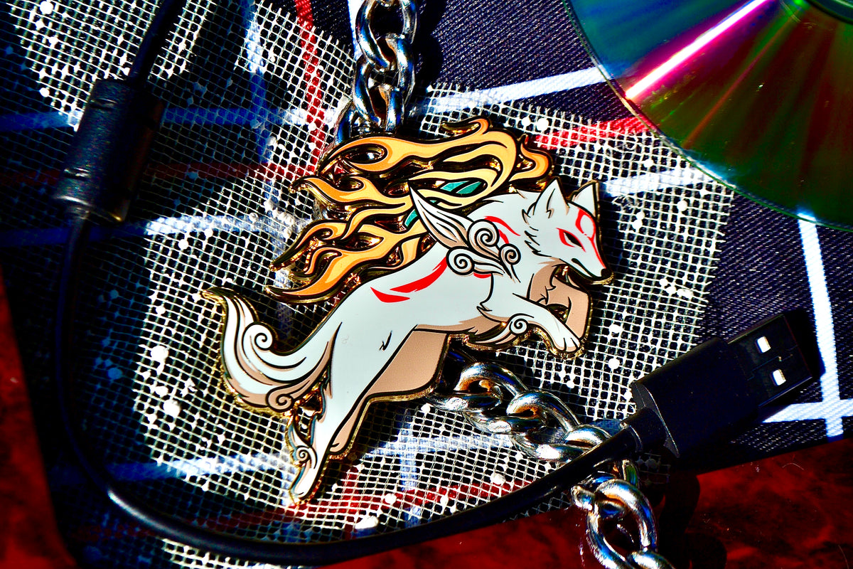 Amaterasu Hard Enamel Pin | 2.75” Okami Fanart