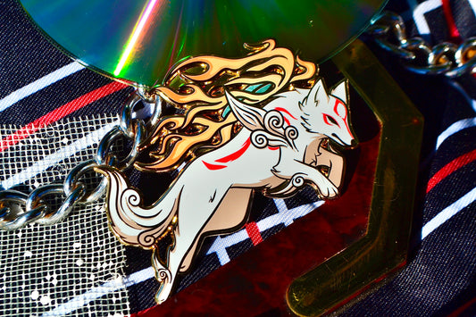 Amaterasu Hard Enamel Pin | 2.75” Okami Fanart