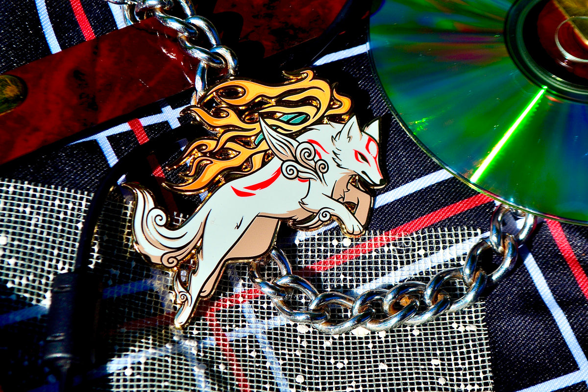 Amaterasu Hard Enamel Pin | 2.75” Okami Fanart