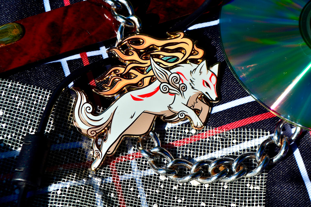 Amaterasu Hard Enamel Pin | 2.75” Okami Fanart