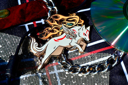 Amaterasu Hard Enamel Pin | 2.75” Okami Fanart