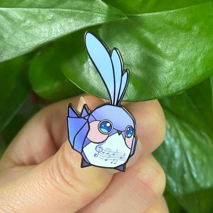 Robin Origami Bird Hard Enamel Pin | Unofficial Honkai Star Rail Fanart