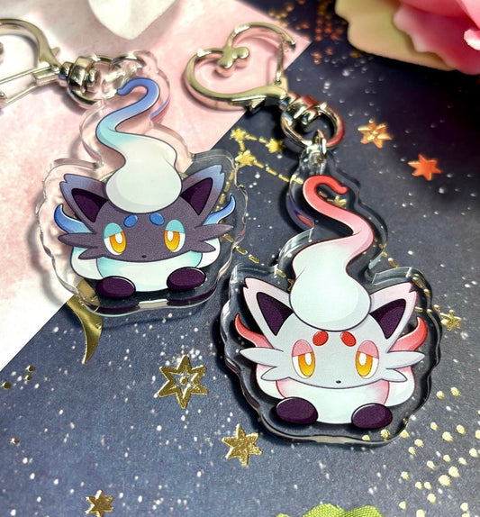 Hisuian Zorua | 2” Acrylic Charms