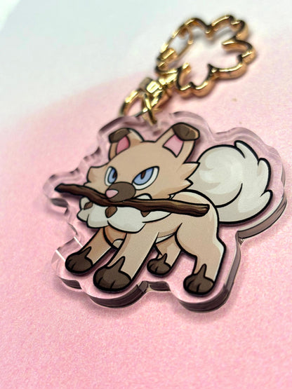 Rockruff Keychain | 2" Acrylic Charm