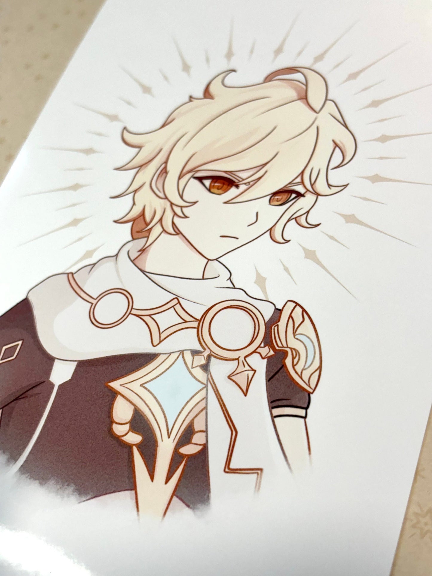 Aether Art Print | Genshin Impact Fanart (5x7 Inches)