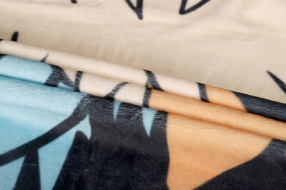 National Park Stamp Inspired Arcanine Plush Throw Blanket | 4’x5’