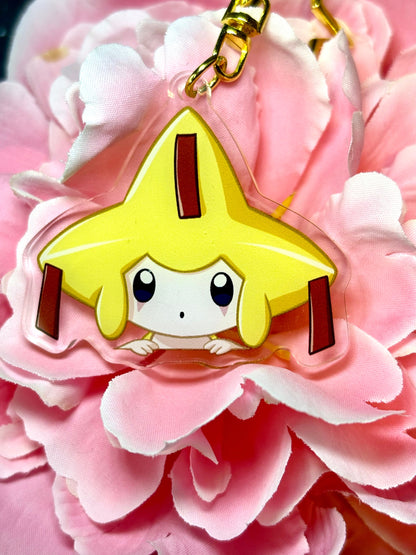 Jirachi | 2" Double-sided Peeking Charm Series