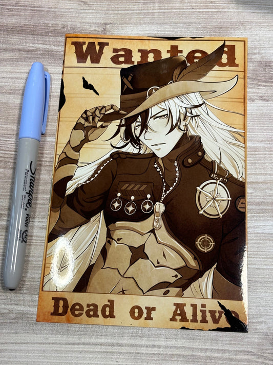 Boothill Wanted Poster Art Print | Honkai Star Rail Fanart (5x7 and 11x17 Inches) Wall Art Poster Print